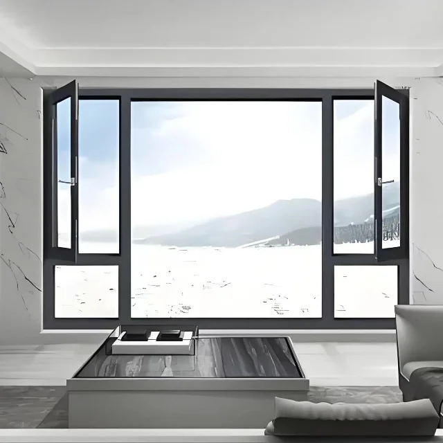 98 Series High Airtightness Casement Steel Frame Windows Crittal Hurricane Soundproof Glass for Home Use