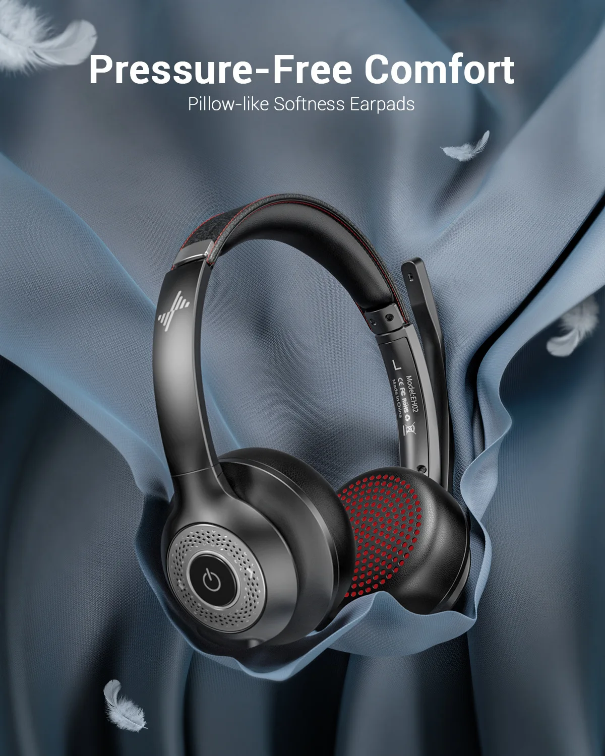 Factory OEM NUBWO EH03 Wireless Headset Office Call Center ENC Headset Noise Cancelling with Adapter