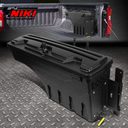 Pickup Truck Bed Accessories for 15-20 Ford F-150 Pickup Truck Bed Wheel Well Storage Tool Box W/Lock Right