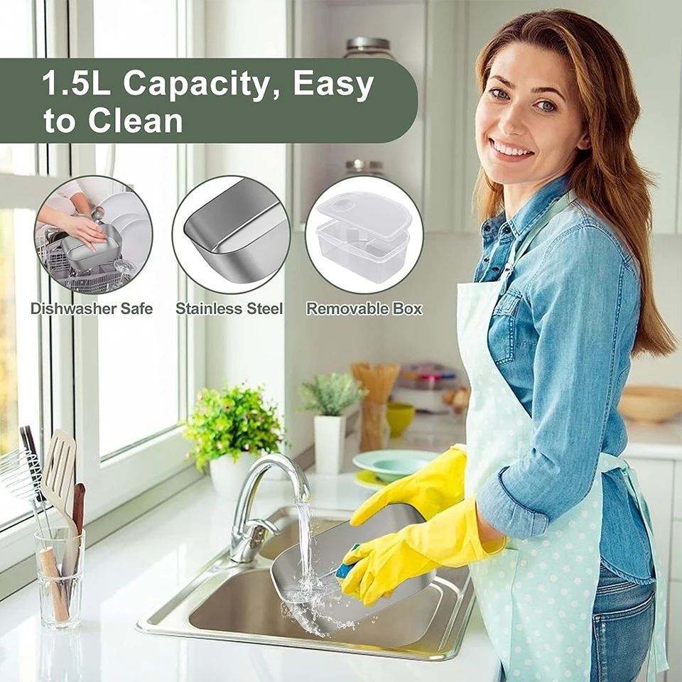 High Power 40W Electric Lunch Box Food Heater Warmer 3 in 1 Portable Heated Lunch Box for Car Truck & Work 12V 24V 110V