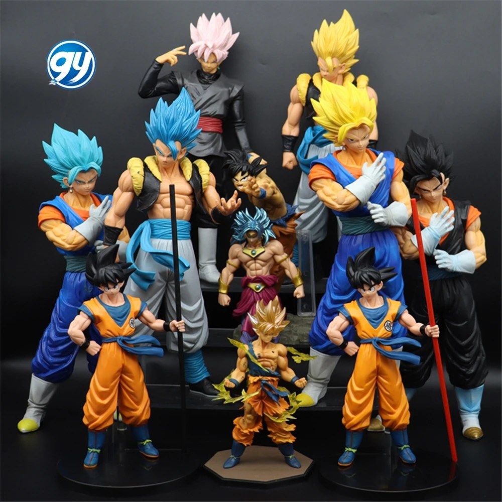 18cm 6pcs/set Super Vegeta God Saiyan Goku Dragon Model Dolls Anime Action Figure goku super saiyan god action figure