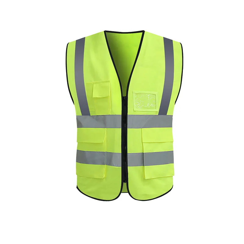 Custom Logo Hi Vis Long Sleeve Engineer Working Orange Breathable Reflective Safety Vest