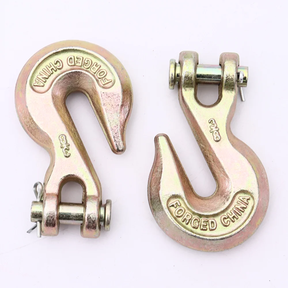 Factory wholesale G70 Clevis Grab Hook Forged Hook for Lifting Zinc Plated Steel Removable Hooks H330 A330