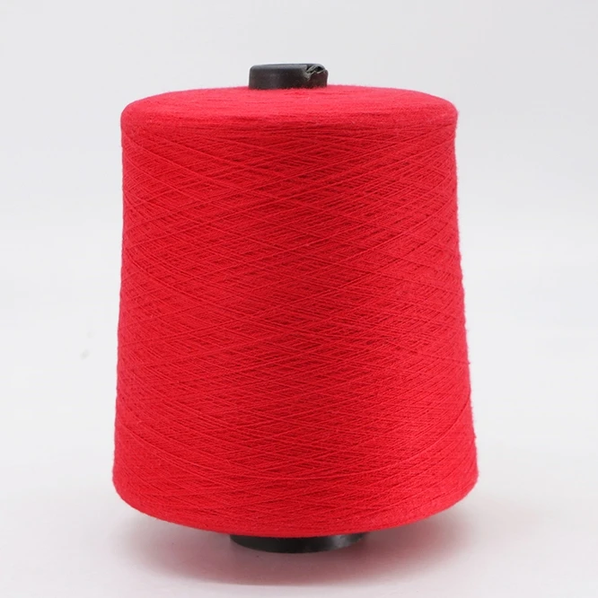 Hot Sale High Stretch Yarn Acrylic Cotton Yarn 28ne/2 Polyester Yarn