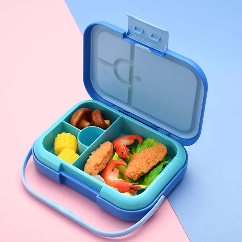 Aohea food container fruits vegetable storage microware safe bento box with handle for kids