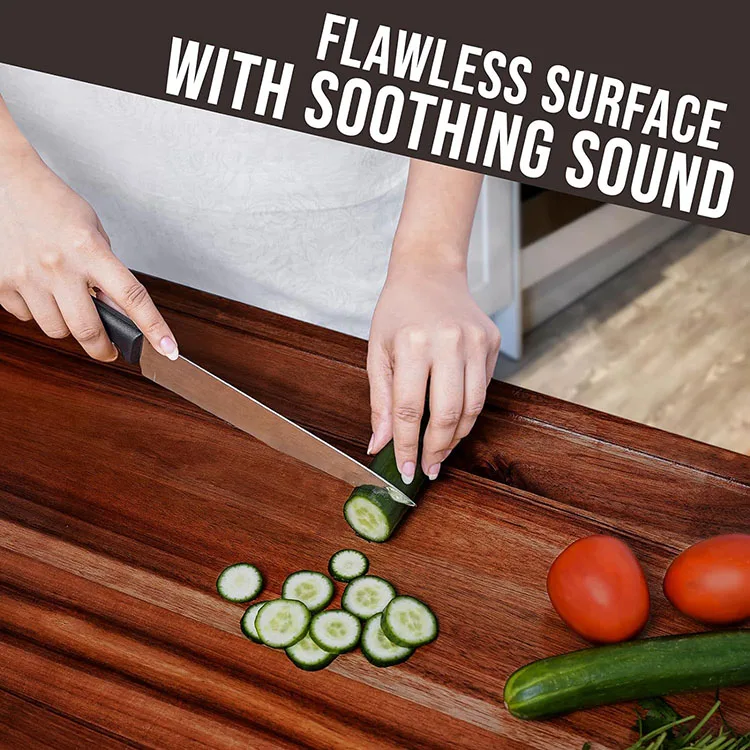 30 Inches Noodle Board Stove Cover Acacia Large Cutting Board Wood Chopping Board with Juice Groove Anti Slip Legs