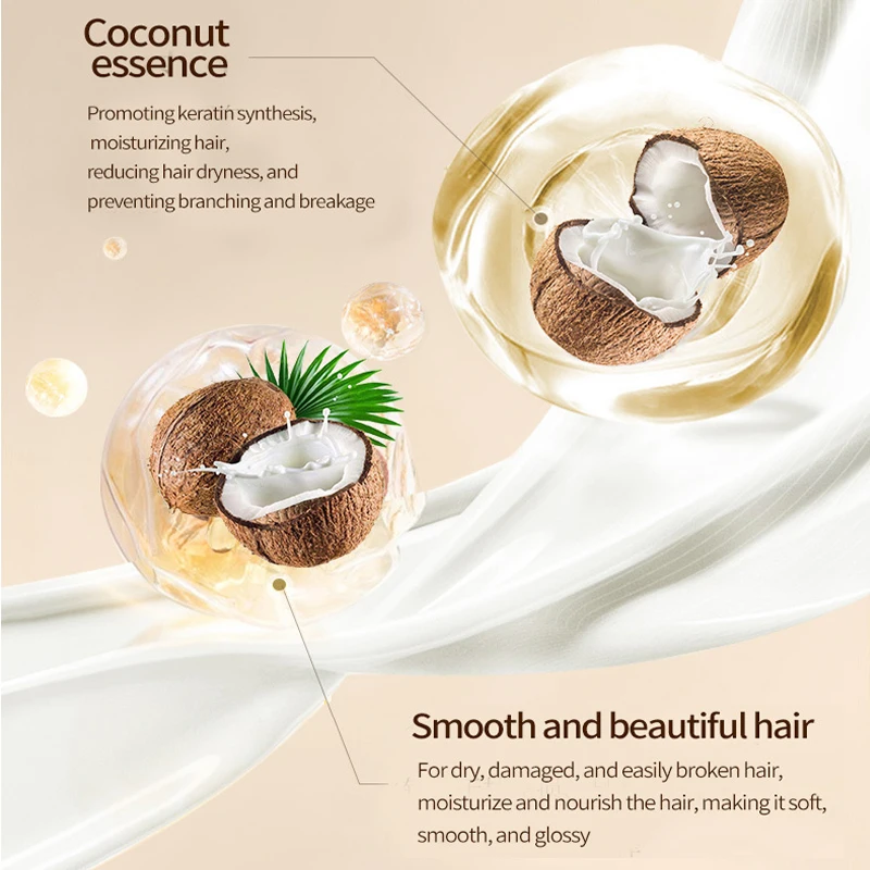 Own brand organic shampoo 500ml anti-dandruff oil control moisturizing smooth professional hair care coconut shampoo