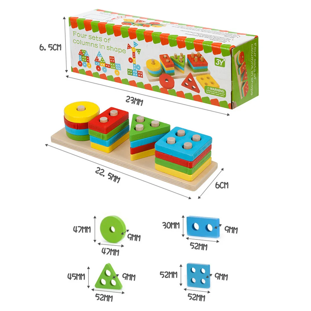 New Wooden Montessori Toys Games Educational Learning Toy Sets Kids Games Other Educational Toys Children Stem