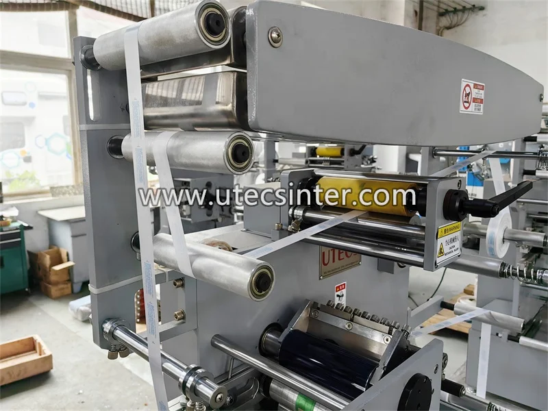UGS20 Automatic Single and 2 Color Desk Top Small fabric label Capsule Aluminum Foil Flexo Printing Machine