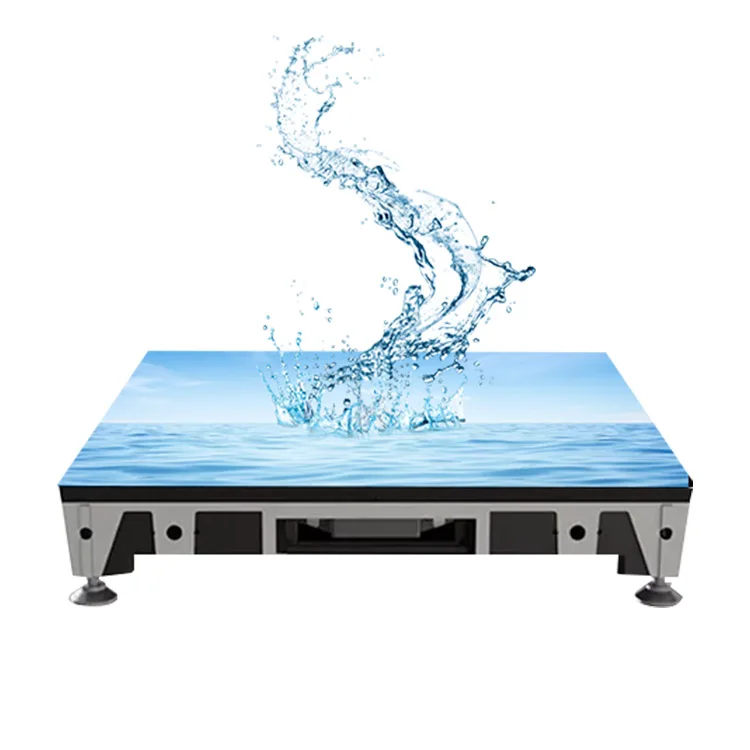 Floor tile led screen P3.9 P4.8 High resolution outdoor interactive sensitive video panels led dance floor display screen