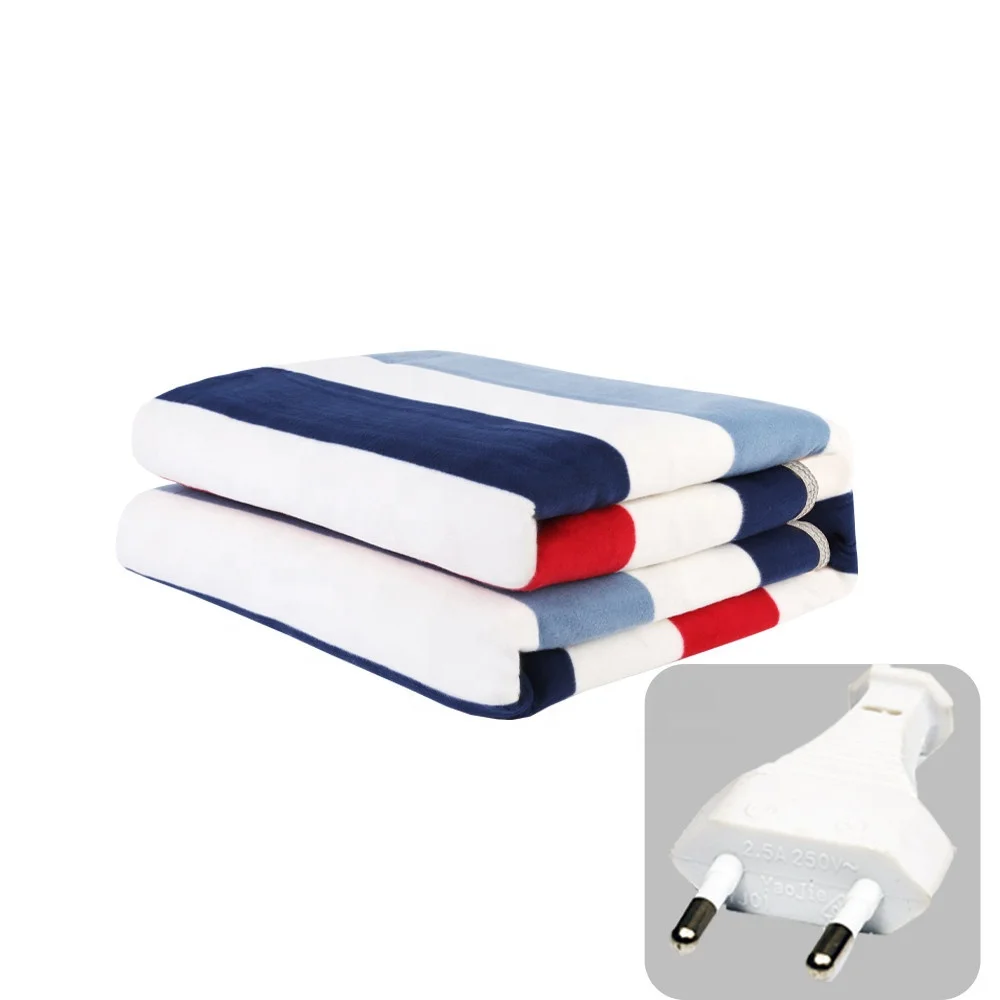 CE Certificate Wholesaler Safe Dual Zone Electric Heating Blanket Temperature Double Side Remote Control Flannel Heat Blankets