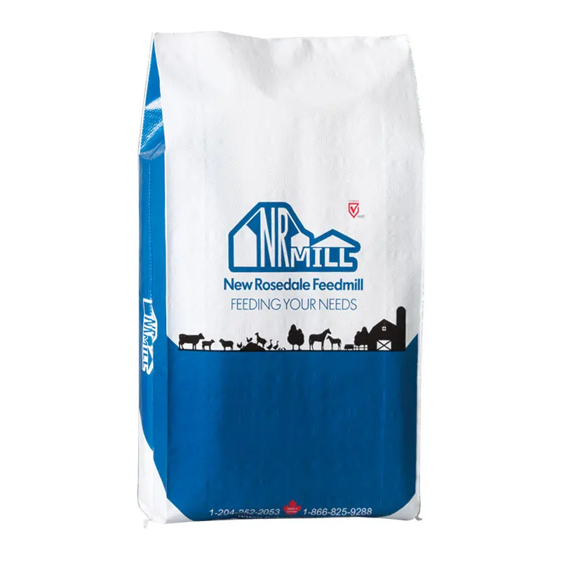 Canada PP Animal Feed Bag Laminated PP Woven Bag Sack Custom Agriculture Packing Animal Feed Bag For Sale