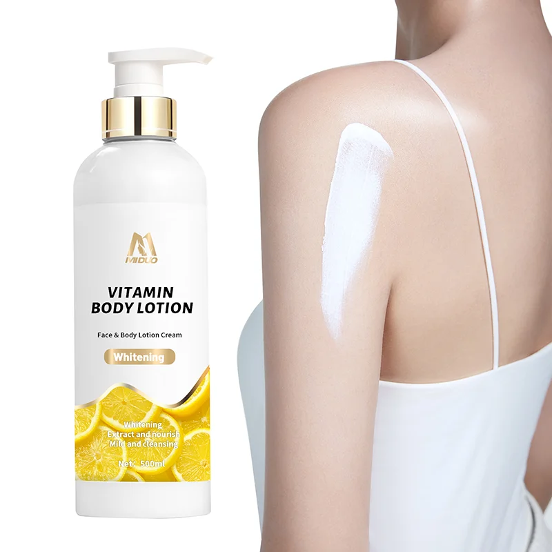MIDUO OEM 500ML Philippino Herble Advance Tumeric Japanese Cherry Blossom Fair White Best Skin Lightening Vitamine C Body Lotion