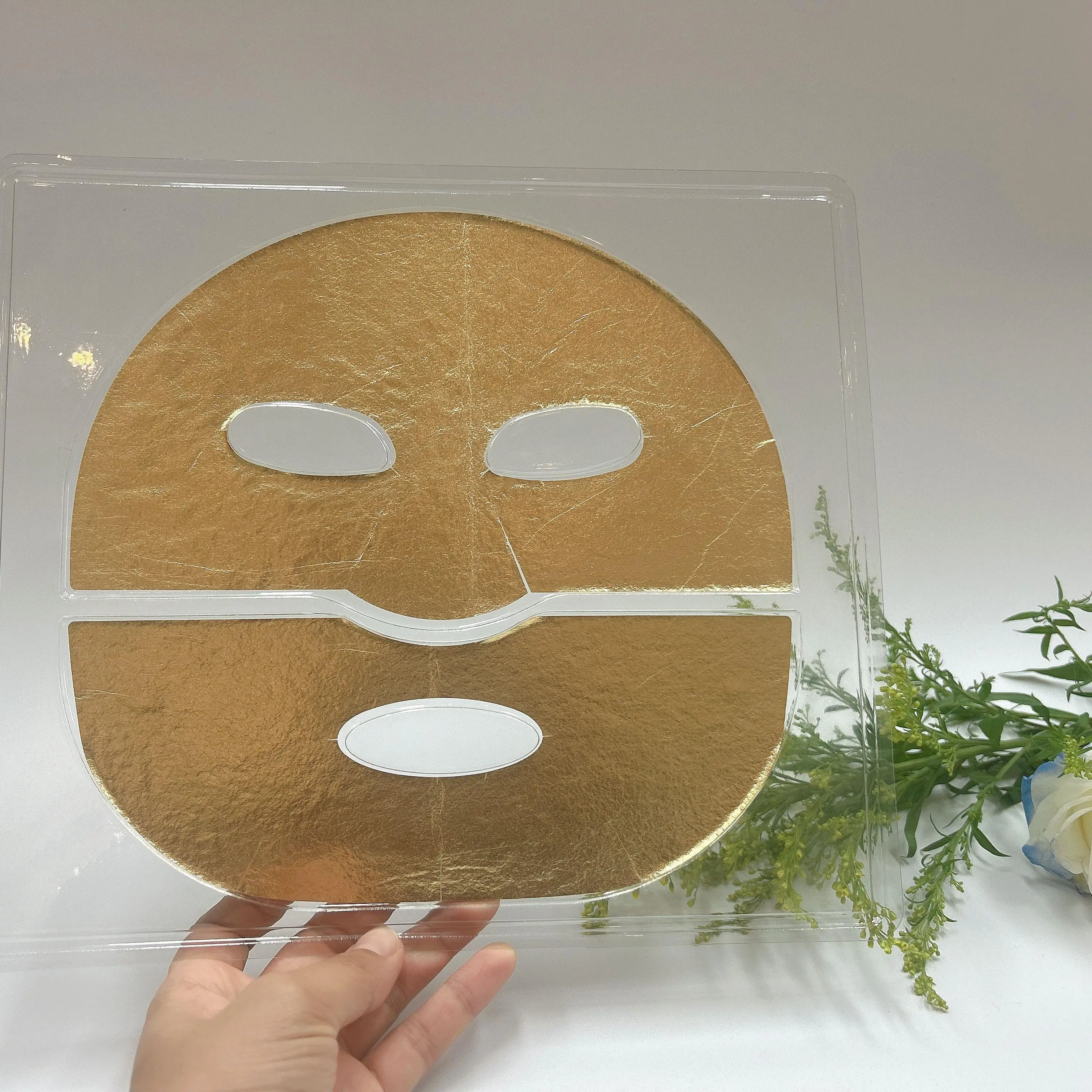wholesale eye gold collagen face mask whitening cream sticker spatula