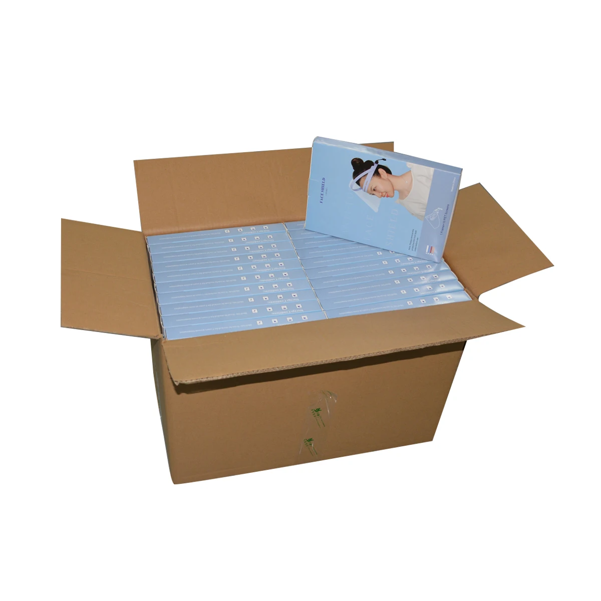 Oem Odm Design Two Side Anti Fog Coating Clear Adjustable Frame Face Shield Visors