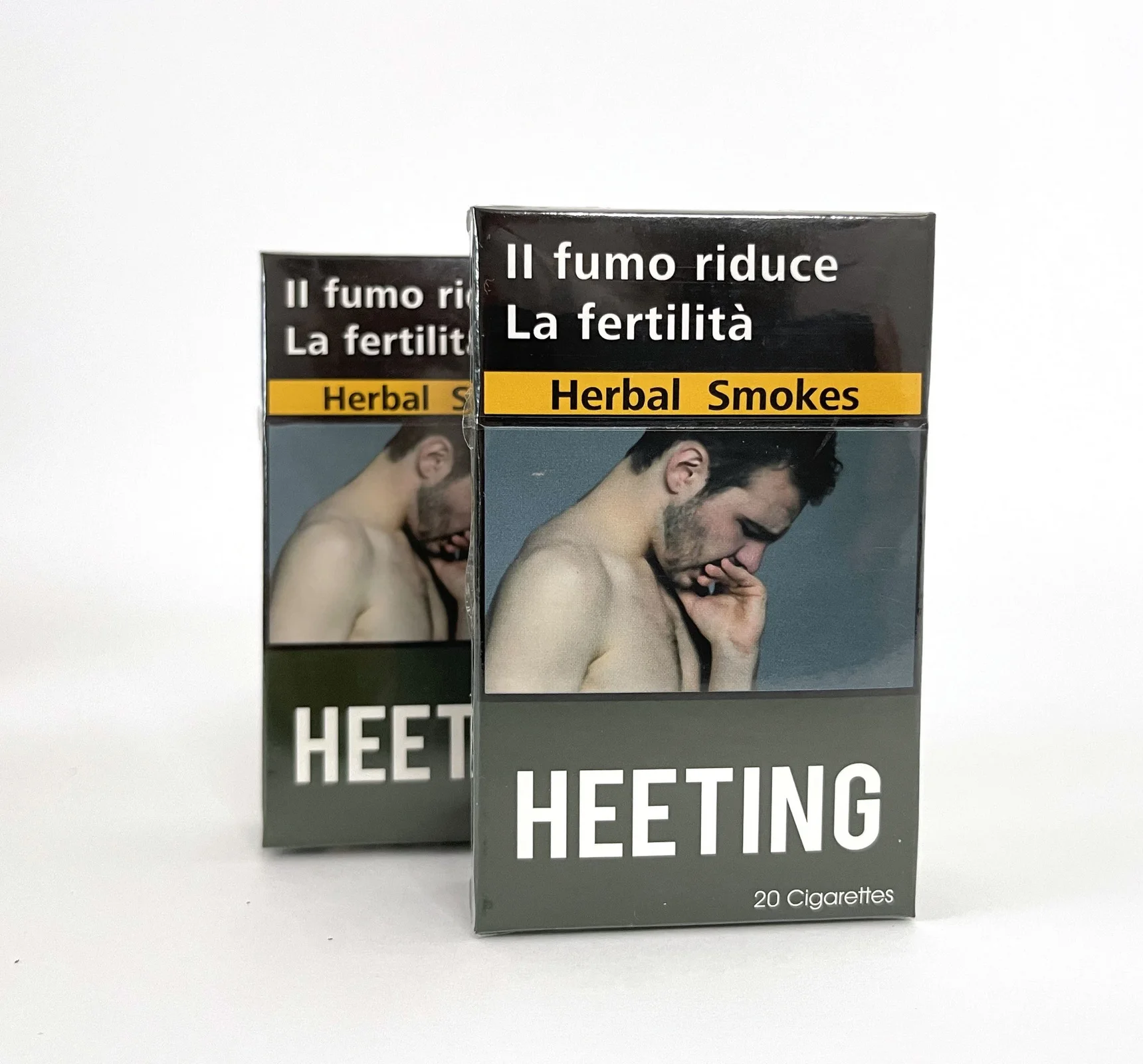 Offset Printing Red Empty Cigarette Pack Box with Customized Packaging