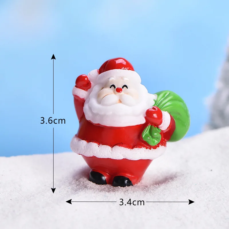 Santa Cute Snowman Bonsai Decoration Snow Christmas decorations resin accessories