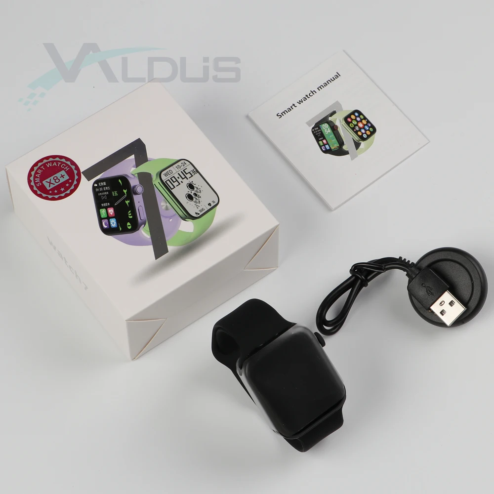 Valdus New Cheap X8 + Smart Watch Fitness Tracker Strap Reloj Inteligente Wearable Device Series 6 Fashion Smart Watch