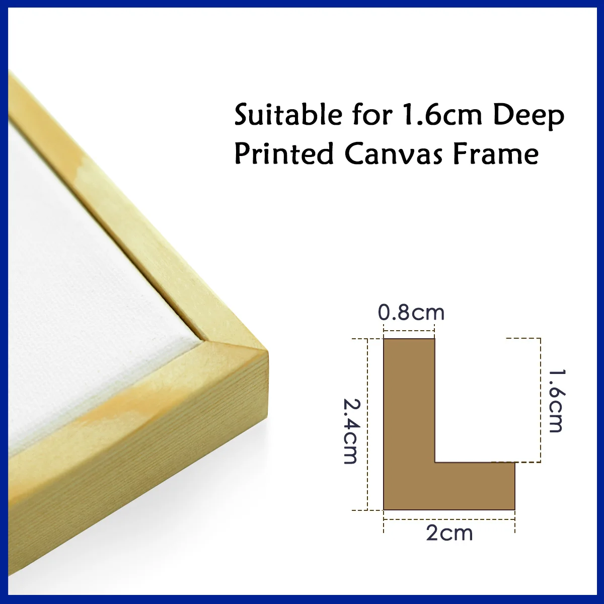 Wholesale Canvas Floater Frames For 40X50CM Canvas Painting, DIY Canvas Frame with 1.6CM Deep,Canvas Floater Frames for Painting
