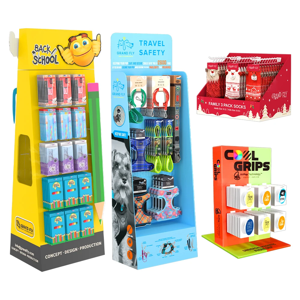 Custom Retail Shop Store Cardboard Cellphone Smartphone Mobile Cell Phone Case Accessory Display Rack