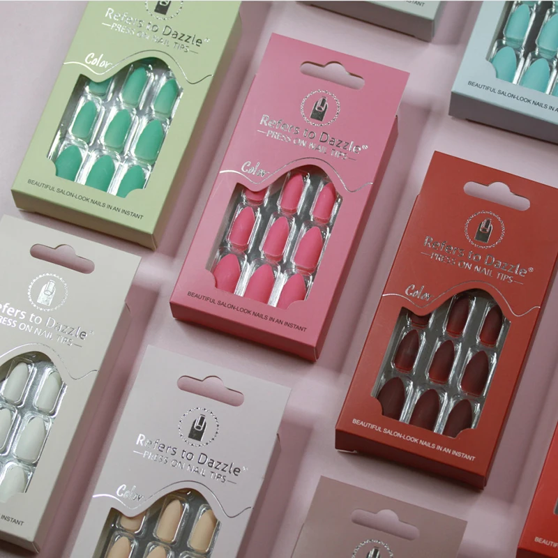 Wholesale New Design French Style False Nails Artificial Nail Short Press On Nails