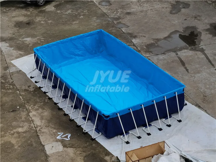 Guangzhou Factory Easy Set Up Metal Frame Pool Hard Plastic Above Ground Pool Steel Material Swimming Pool