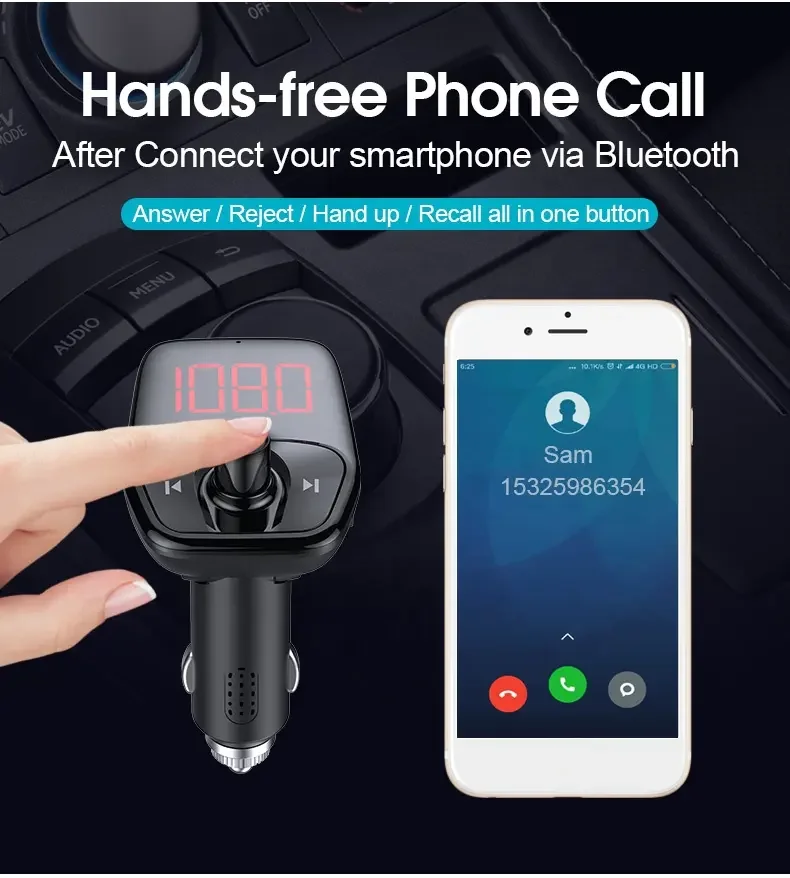 tooya car MP3 blue tooth T17 car lossless sound quality MP3 player car modulator blue tooth fm transmitter