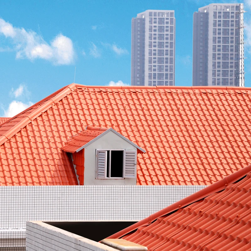 Waterproof plastic pvc roofing sheet heat insulated asa synthetic resin roof tile roofing shingles manufacturer