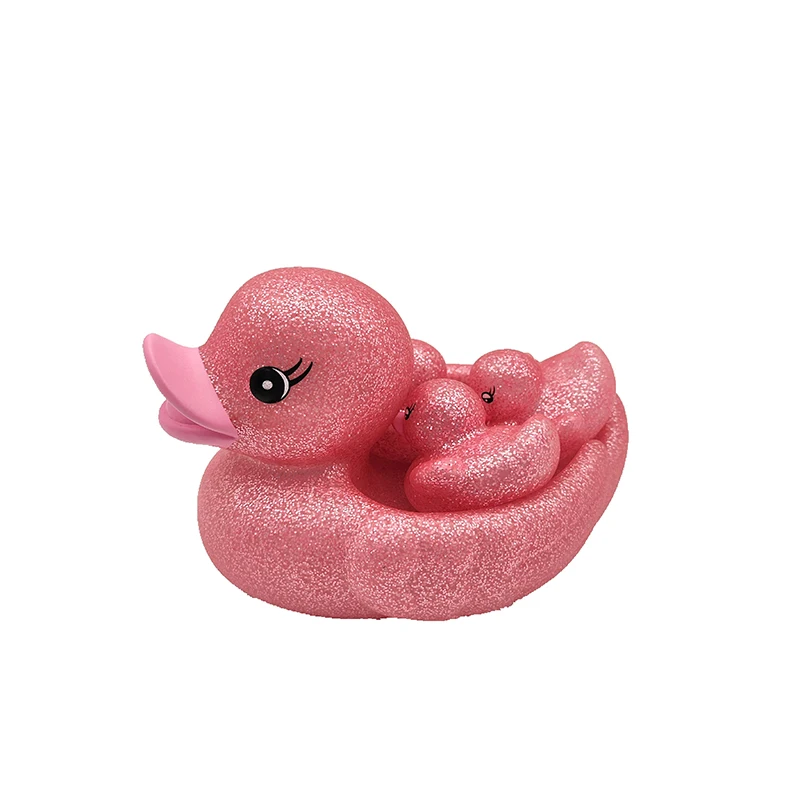 Custom Plastic Bath Duck Toys Kid Promotion Gift Multi color Mini Glitter Rubber Duck For Children