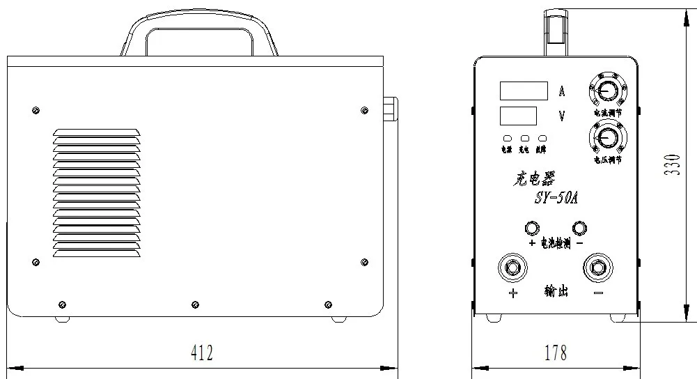 24V DC 50A automatic marine battery charger ships boats