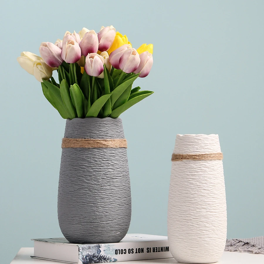 Nordic creative simple ceramic vase home decoration / living room decoration
