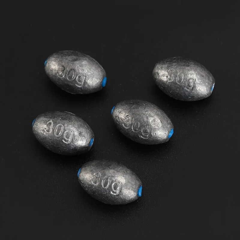 drop bass tackle freshwater saltwater casting fishing sinkers weight fishing egg sinker lead soft plastic core