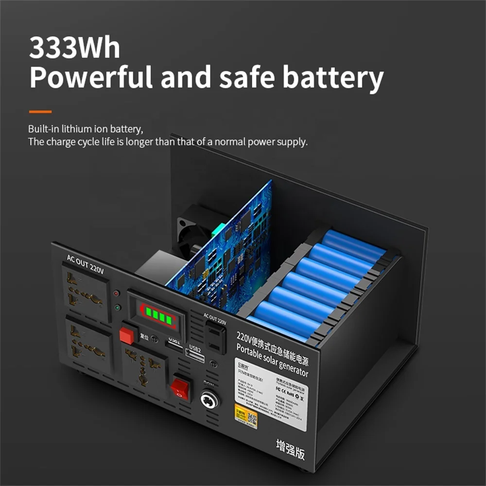 
Beeste 220v 50000mAh power generator fast charger laptop small appliance AC USB ports portable power station 