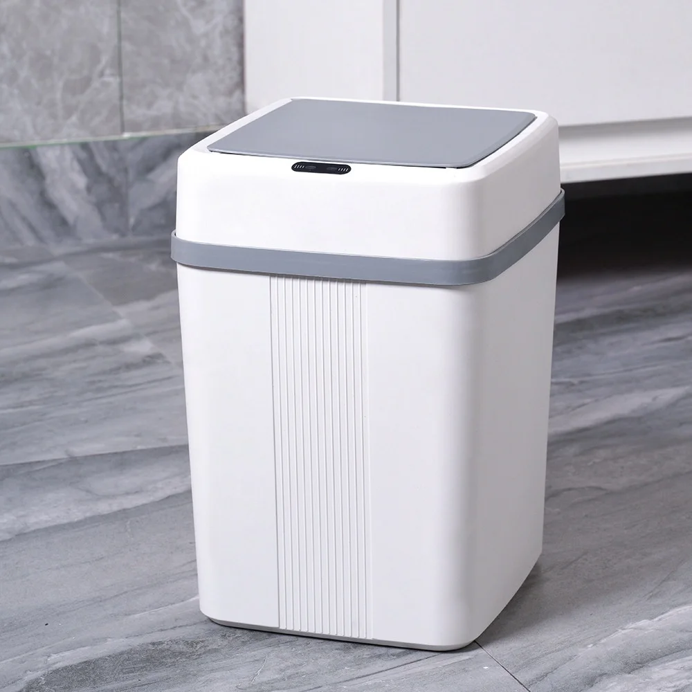 2025 Luxury Home Indoor/Outdoor 12L Automatic Sensor Trash Can New Smart Paper Basket Bathroom Living Room Household Rubbish