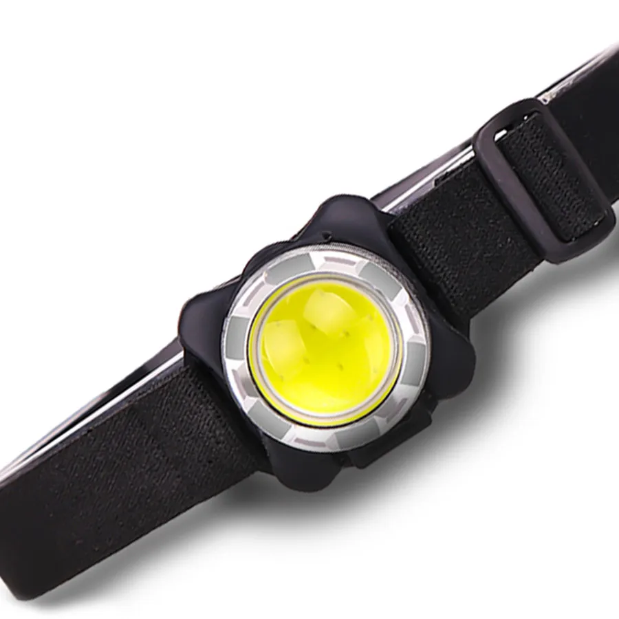 Built-in battery 5000Lumens LED headlamp USB Rechargeable COB work light 3light modes Waterproof headlight for fishing, camping