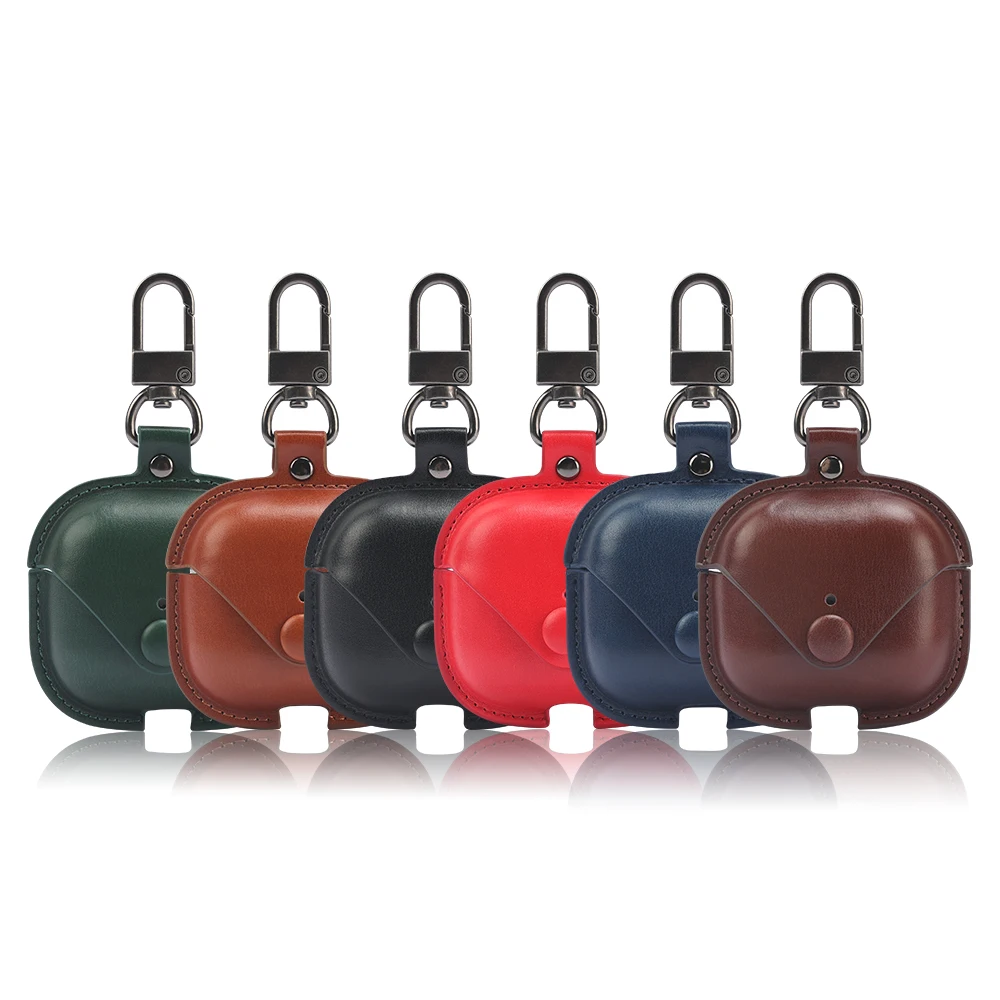 3D Headphone Case For Airpods 3 Case Leather Luxury Genuine Cover For Apple AirPods 2 1 Cases Earpods Earphone Bags Straps