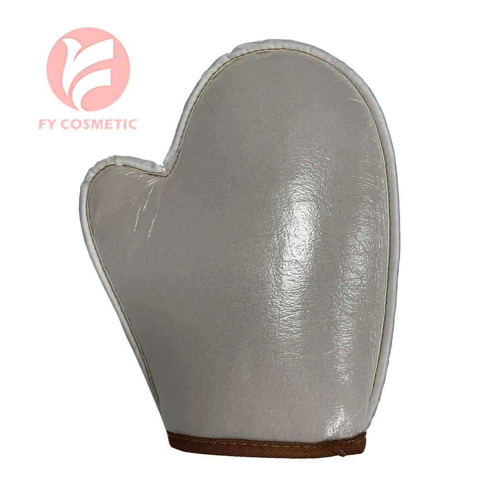 Custom Logo Private Label Soft Velvet Waterproof Sponge Sunless Thumb Microfibre Applicator Glove Luxury Velvet Tanning Mitt