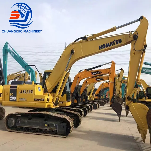 Low price and hot 20 Ton Used Medium Komatsu Pc200 Hydraulic Crawler Japan Komatsu Pc200-7 Komatsu Pc200-8