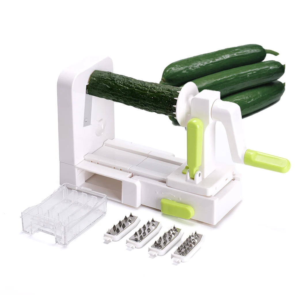 Multi-Function Home Kitchen Accessory Oinon Slicer Scratched Machine Chopper New Gadgets Handheld Vegetable Spiralizer