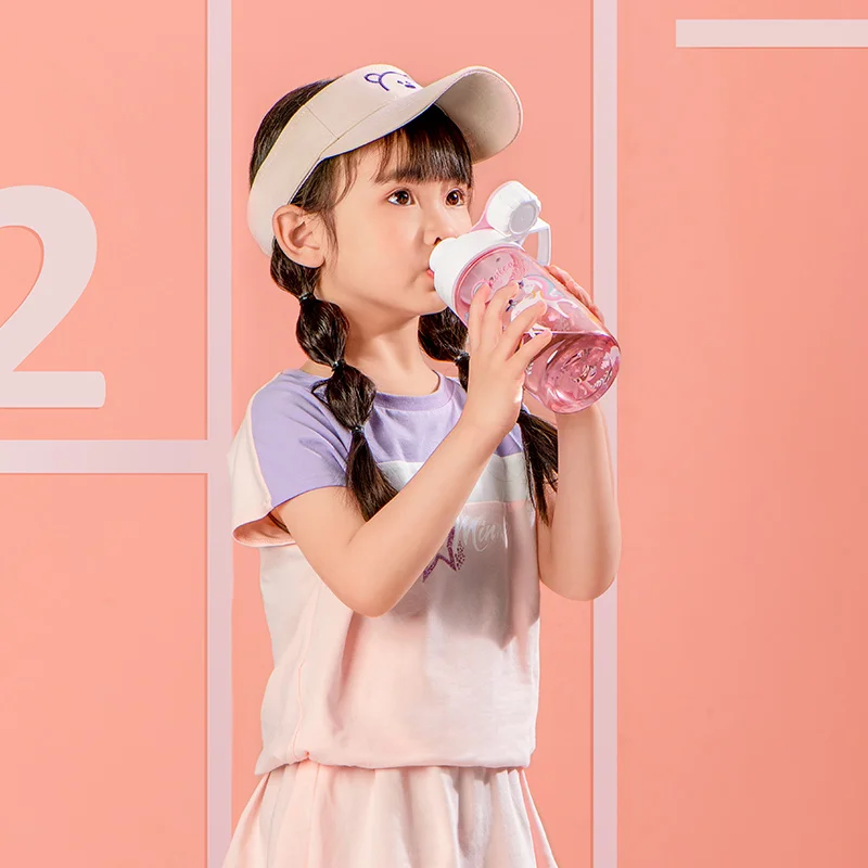 450ML Tritan Baby Kids School Sport Water Bottle Outing Cup Tumbler