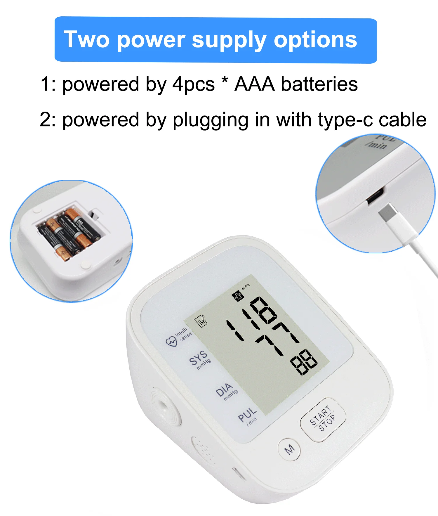 Household Medical Devices Digital Blood Pressure Monitor Automatic upper arm type Blood Pressure Monitor