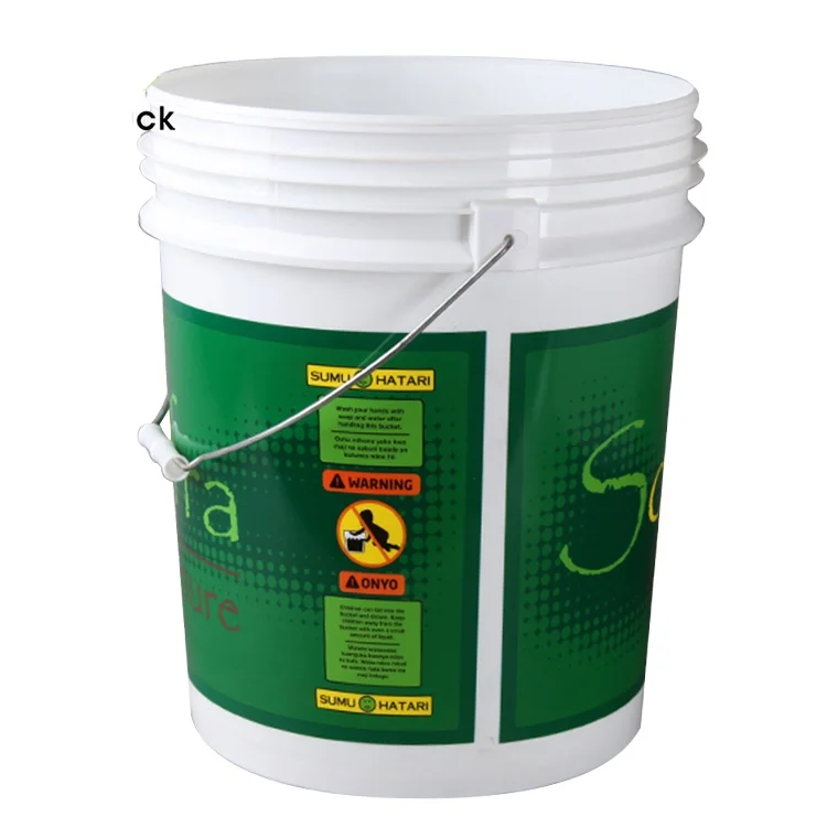 Chinese manufacturers wholesale custom plastic pail 5 gallon 19L bucket PP material with lid