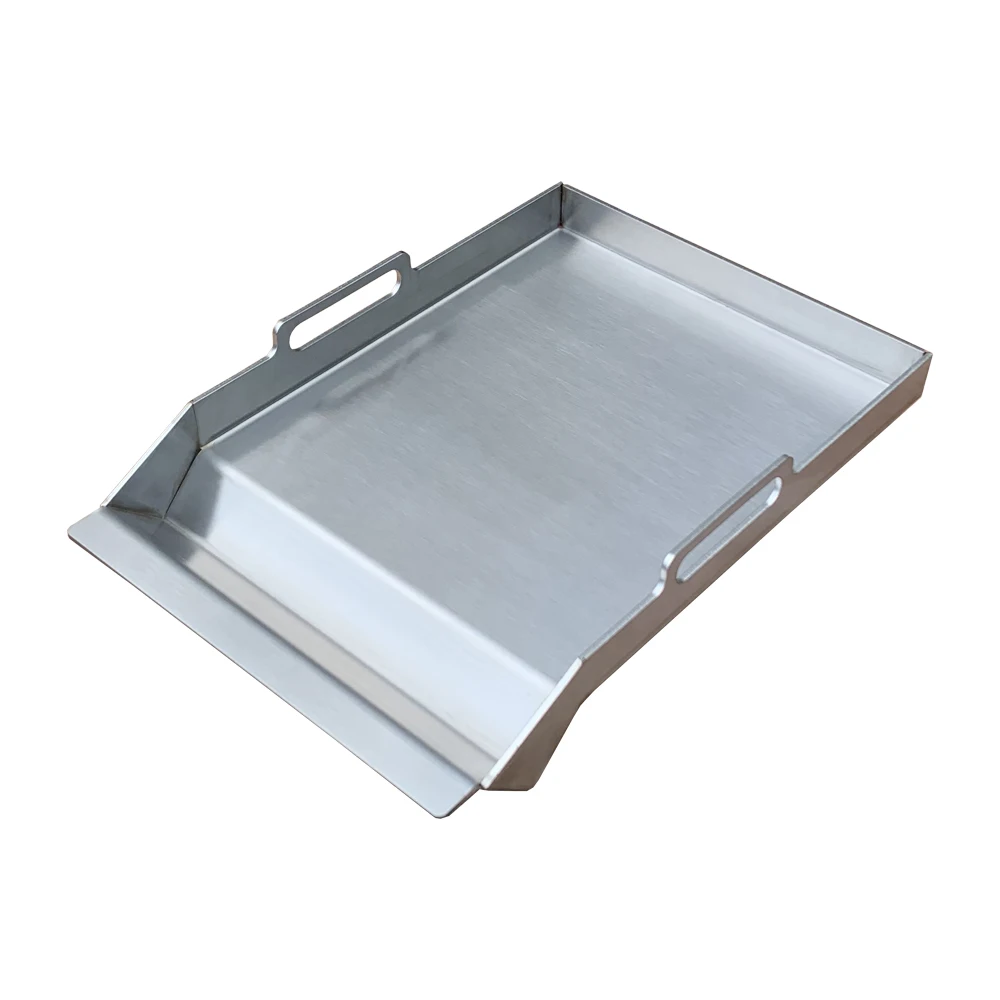 Stainless steel 304 heavy gauge rust resistance cooking griddle plate for bbq grills