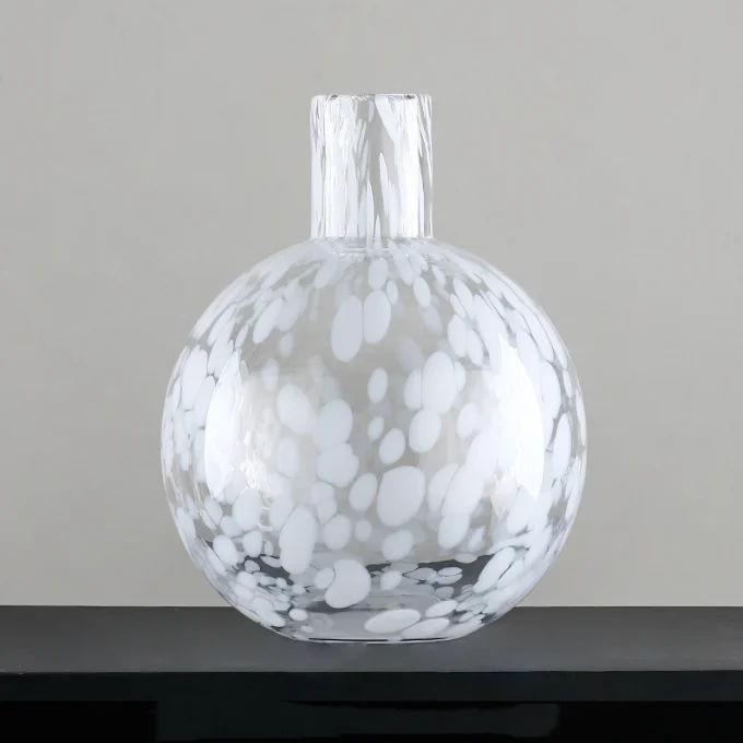 2021 Simple Living Room Light Luxury Soft Decoration Dry Flower Vase  Hydroponic Transparent Glass Vase Gifts home decoration