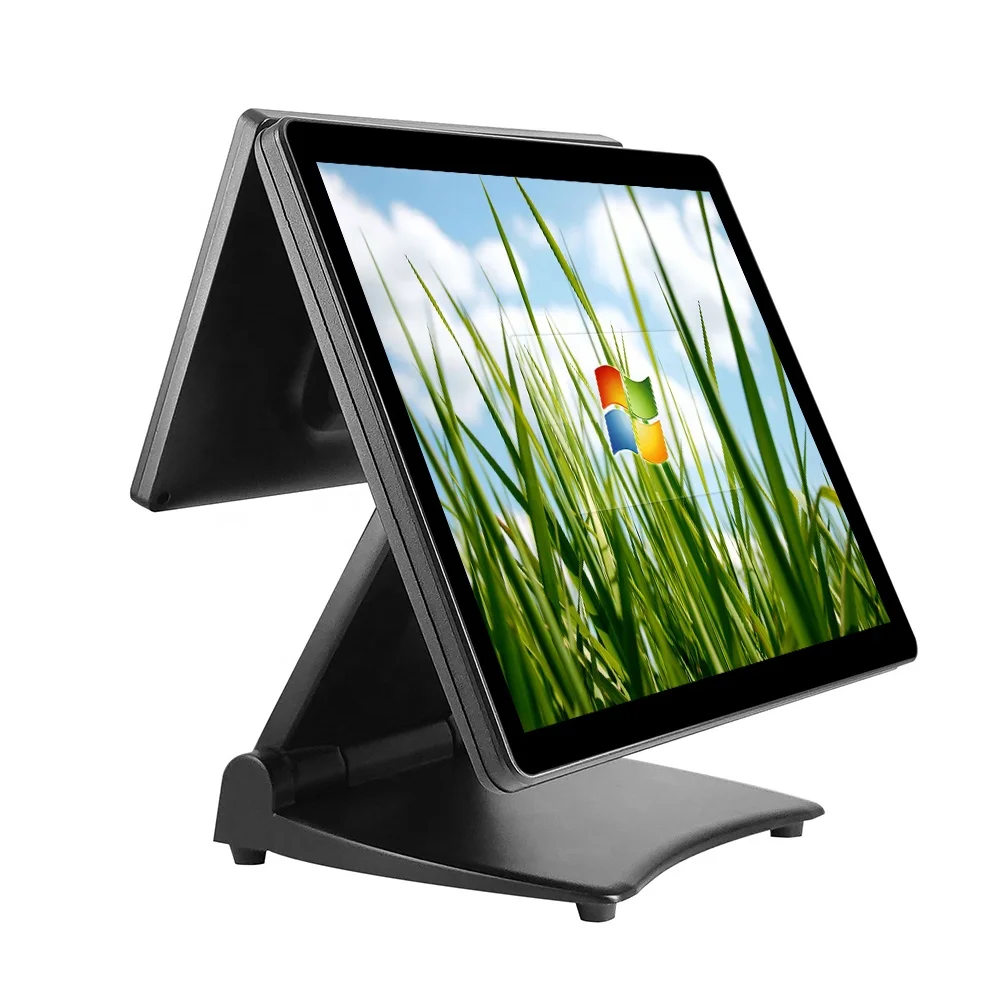 Syse POS Тонкий 15 дюймов складной S1 Высокое Качество система все алюминиевый корпус кассовый аппарат емкостный сенсорный экран Windows 10