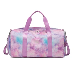 Girls Overnight Dance Duffle Bag Kids Sports Gym Travel Bags for Girls Teens Gymnastics Ballet Bag with Shoe Compartment