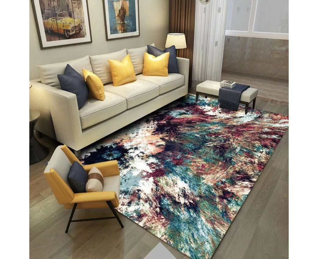Cheap Factory Price Bedroom Polyester Floor Carpet Area Rug Modern Living Room Carpets and Rugs