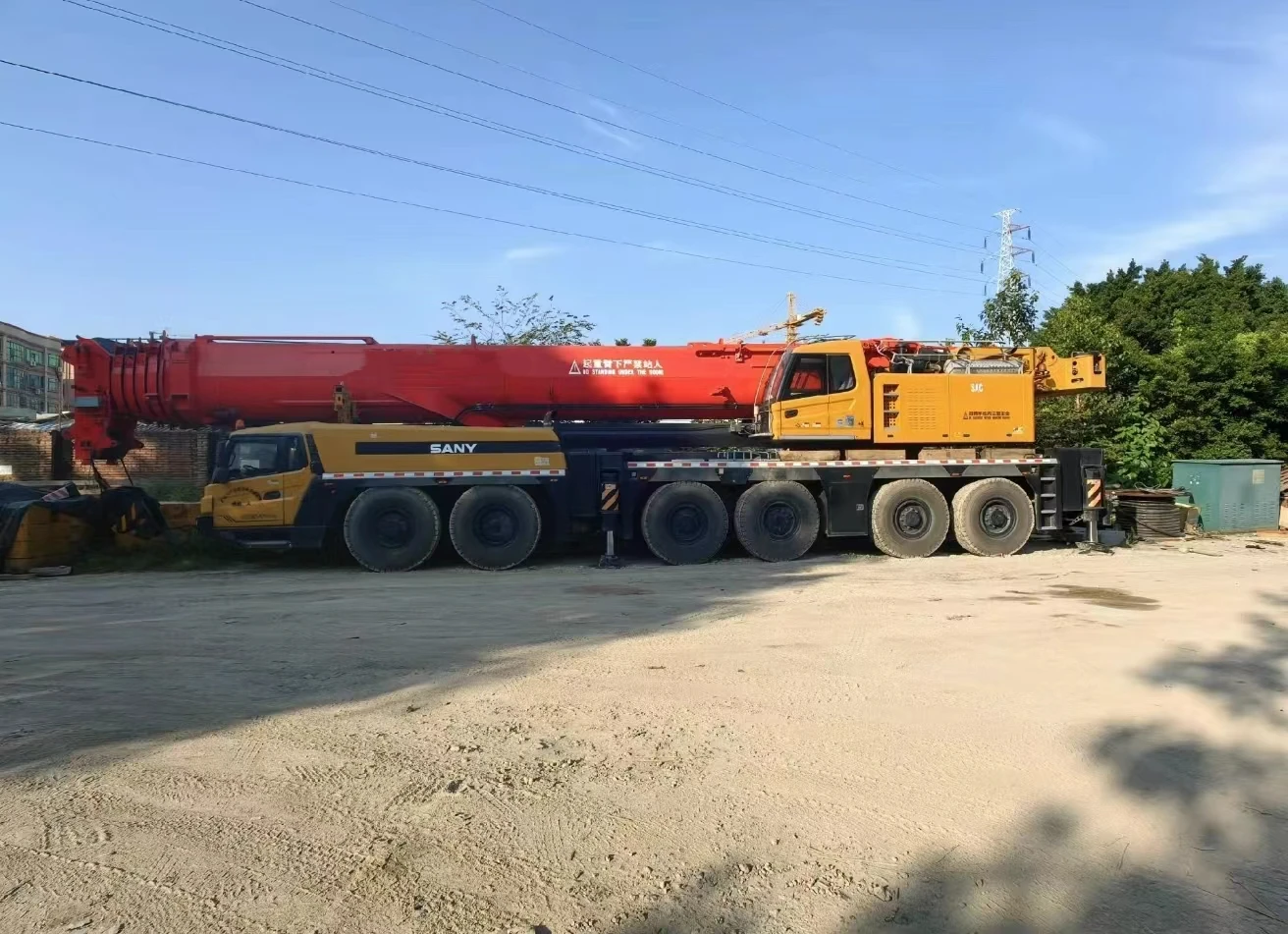 Автокран Sany Stc500e 50 тонн самый популярный в продаже грузоподъемность двигатель 2022 Подержанный гидравлический мобильный грузовик