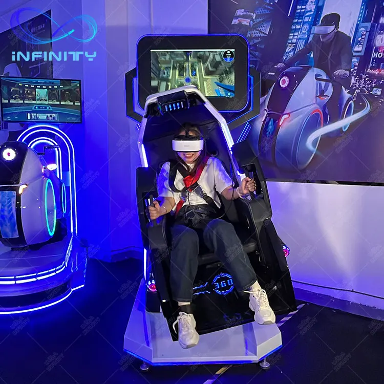 360 Degree Roller Coaster Simulator VR Amusement Park Products 9D Game Flight Cinema Virtual Reality Game Machine Arcade Gaming