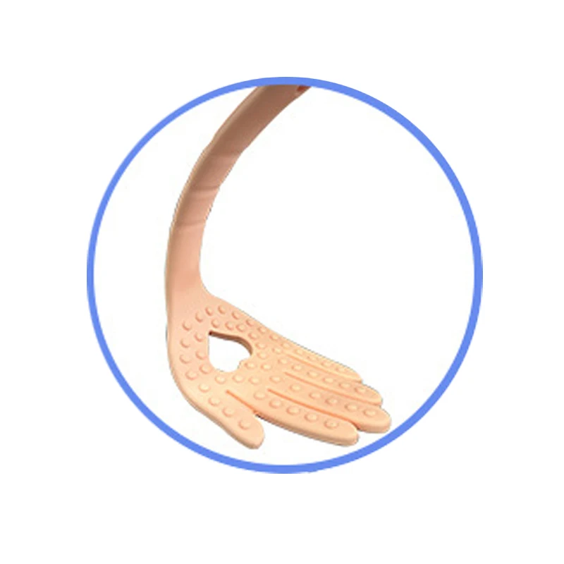 SANFAN Custom Meridian Shot Beat Board Pad Palm clap Hand Shape clap Silicone Massage Beating Stick